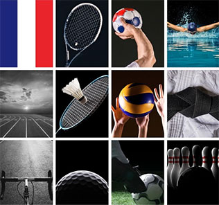 Image contenant plusieurs disciplines sportives